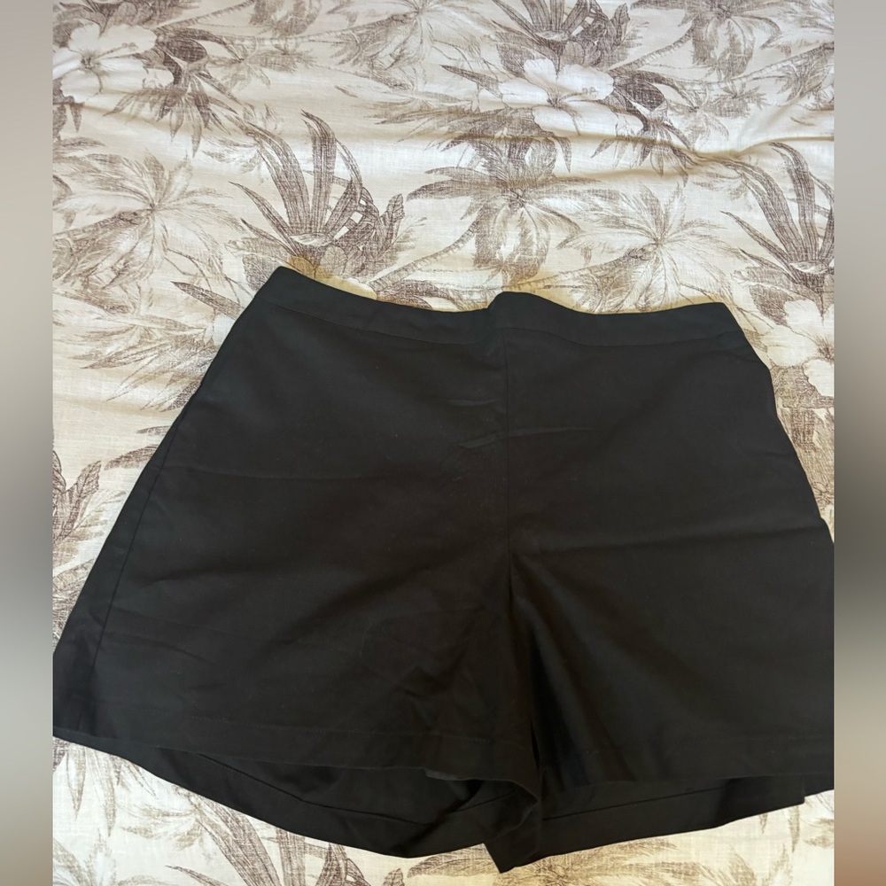 Grace and Emma Black High-Waist Shorts